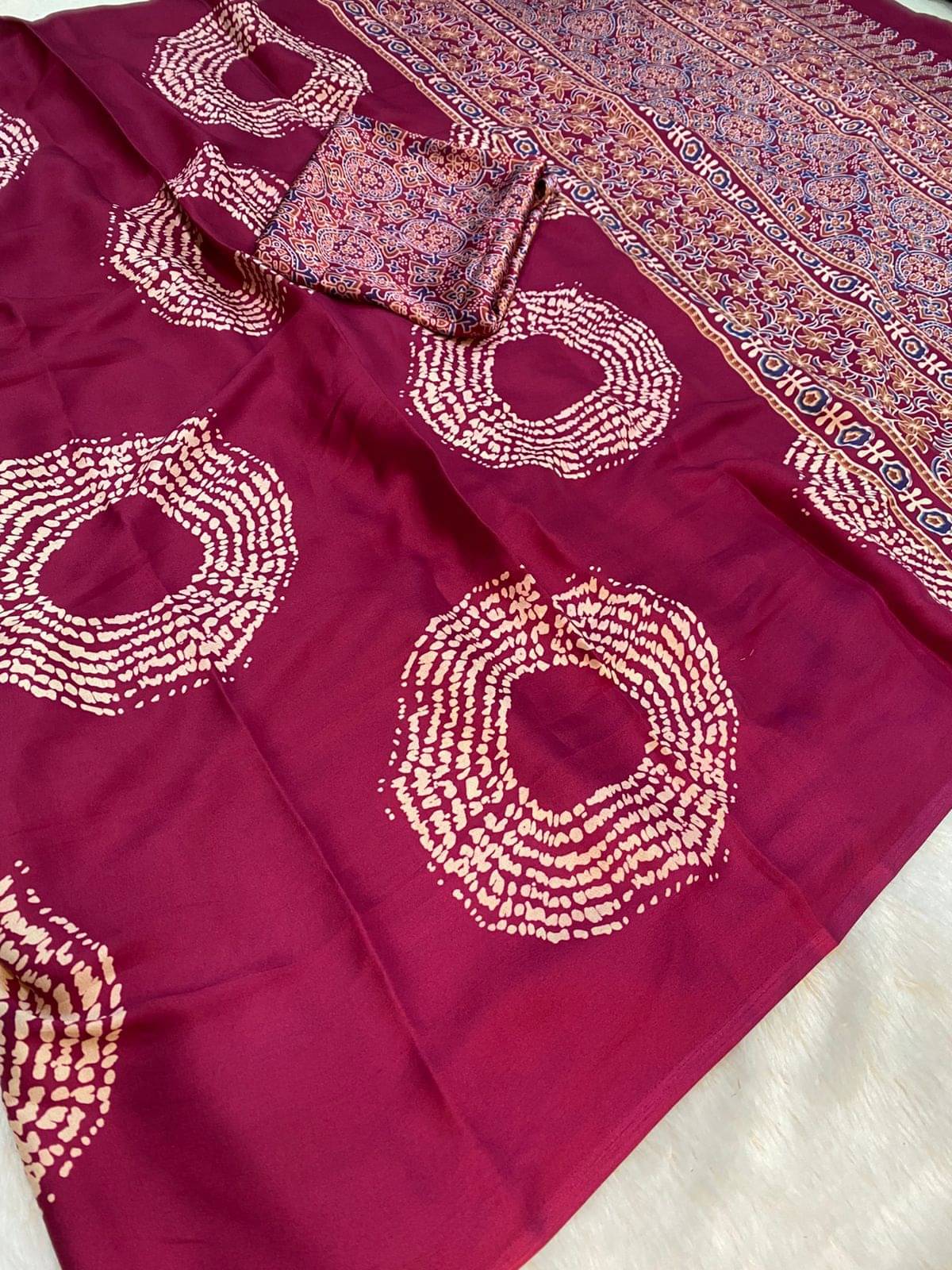 Shree Mahantam Silk Printed Banarasi saree With Unstitched Blouse Piece ( Pink ) Shree Mahantam Silk Printed Banarasi saree With Unstitched Blouse Piece ( Pink )