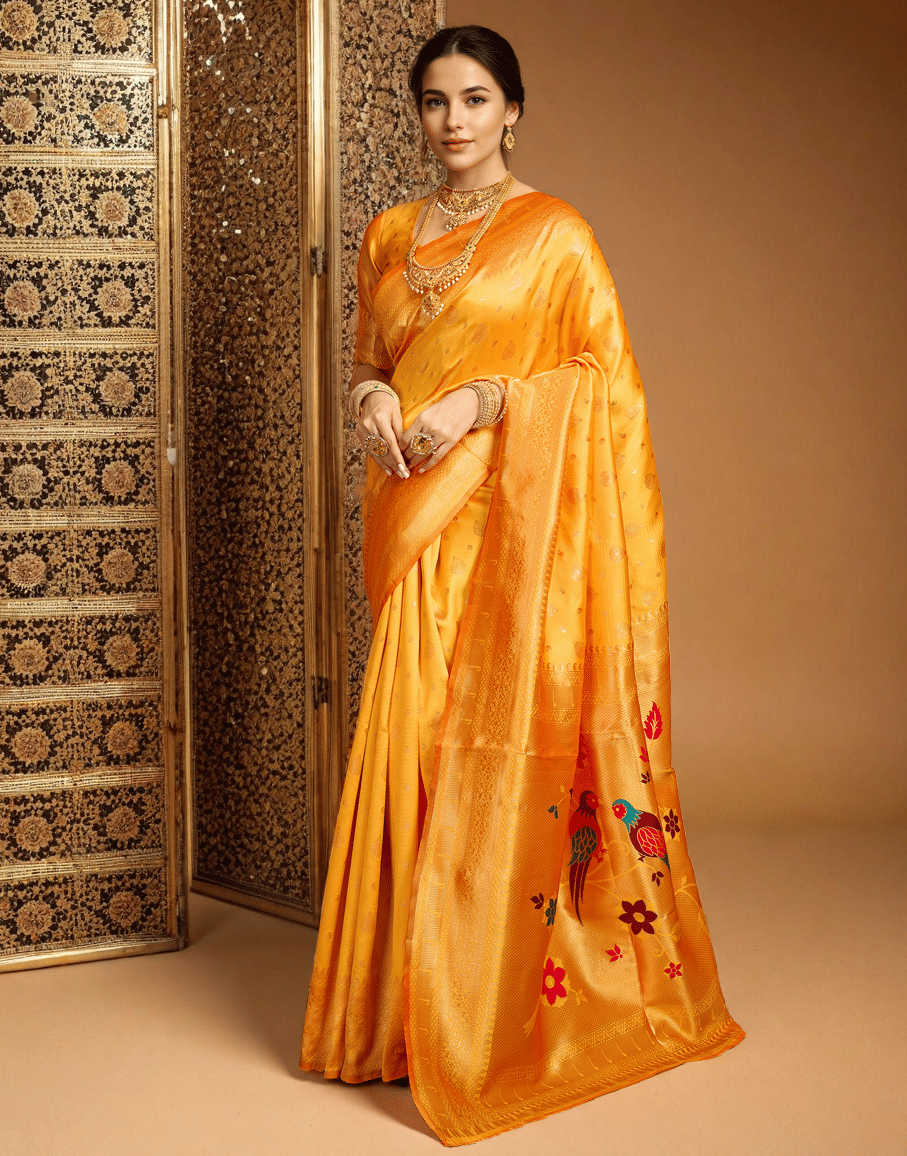 Sindharat Fashion Cotton Silk Woven Paithani Sarees With Unstitched Blouse Piece ( Multicolor 7 ) Sindharat Fashion Cotton Silk Woven Paithani Sarees With Unstitched Blouse Piece ( Multicolor 7 )