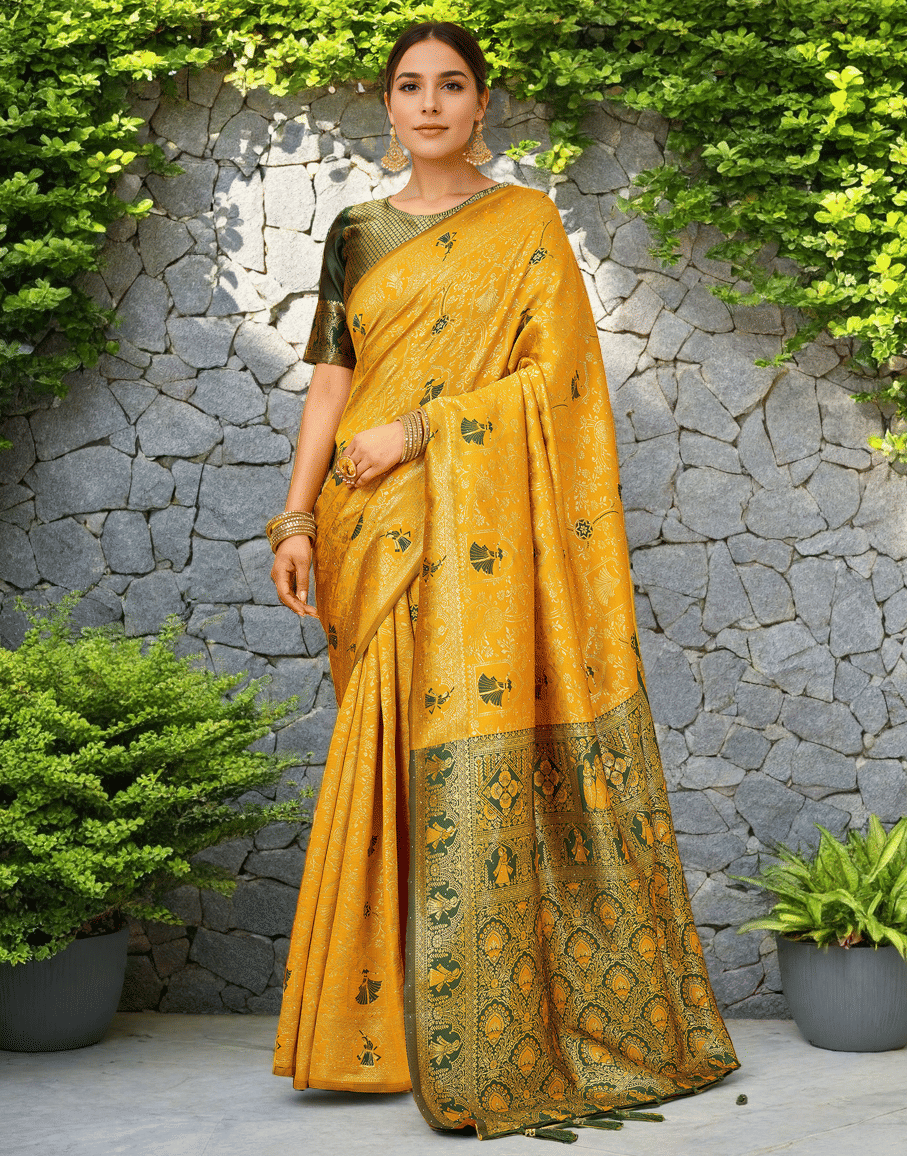     			Sindharat Fashion Cotton Silk Woven Paithani Sarees With Unstitched Blouse Piece ( Multicolor 3 )