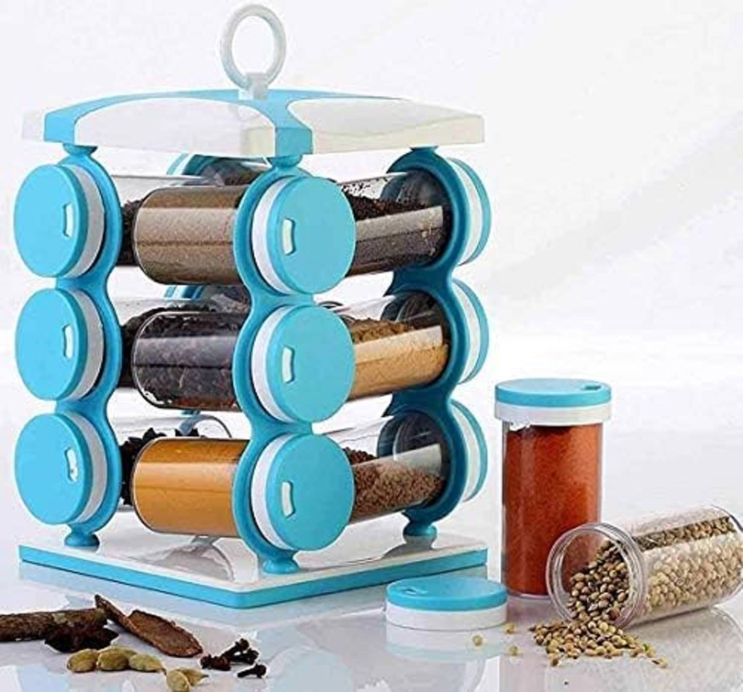     			Skindora Plastic Assorted Spice Container ( Set of 1 )