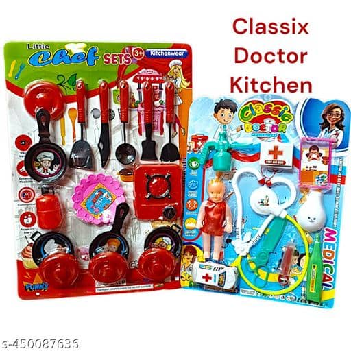 RAINBOW RIDERS Doctor Set for Kids Boys Girls Pretend Play doctor Kit with  Suitcase Fun Safe Toy for 3+ Years Non-Toxic Durable Baby Playset BIS