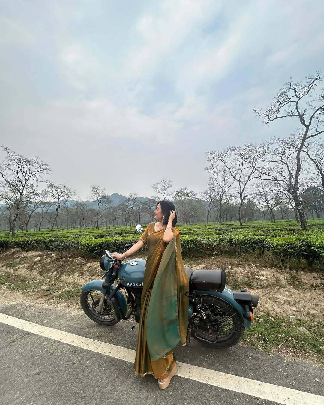 VRAGI Chiffon Embroidered Regular Saree With Unstitched Blouse Piece ( Gold ) VRAGI Chiffon Embroidered Regular Saree With Unstitched Blouse Piece ( Gold )