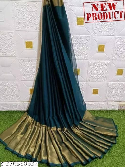 VRAGI Chiffon Self Design Regular Saree With Unstitched Blouse Piece ( Blue ) VRAGI Chiffon Self Design Regular Saree With Unstitched Blouse Piece ( Blue )