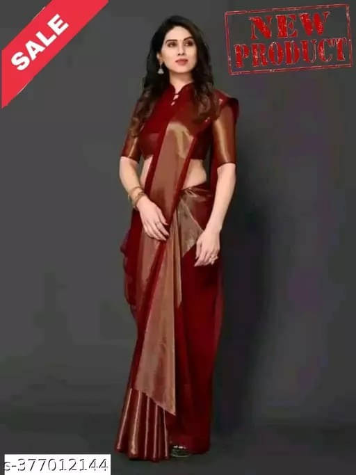 VRAGI Chiffon Self Design Regular Saree With Unstitched Blouse Piece ( Maroon ) VRAGI Chiffon Self Design Regular Saree With Unstitched Blouse Piece ( Maroon )