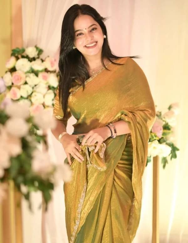     			VRAGI Jimmy Choo Embroidered Regular Saree With Unstitched Blouse Piece ( Multicolor )