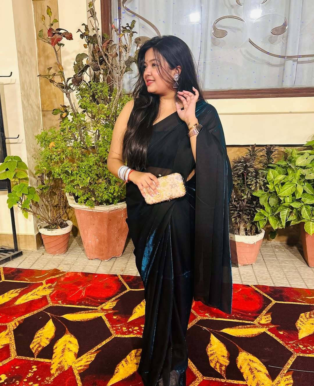 VRAGI Lycra Solid Regular Saree With Unstitched Blouse Piece ( Multicolor ) VRAGI Lycra Solid Regular Saree With Unstitched Blouse Piece ( Multicolor )