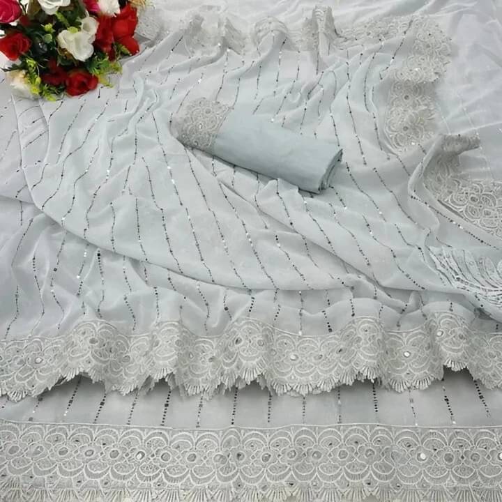 VRAGI Lycra Woven Banarasi saree With Unstitched Blouse Piece ( Grey ) VRAGI Lycra Woven Banarasi saree With Unstitched Blouse Piece ( Grey )