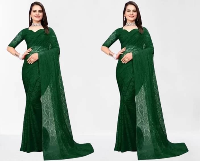VRAGI Net Self Design Regular Saree With Unstitched Blouse Piece ( White ) VRAGI Net Self Design Regular Saree With Unstitched Blouse Piece ( White )