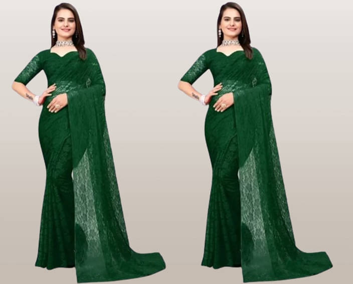 VRAGI Net Self Design Regular Saree With Unstitched Blouse Piece ( White ) VRAGI Net Self Design Regular Saree With Unstitched Blouse Piece ( White )