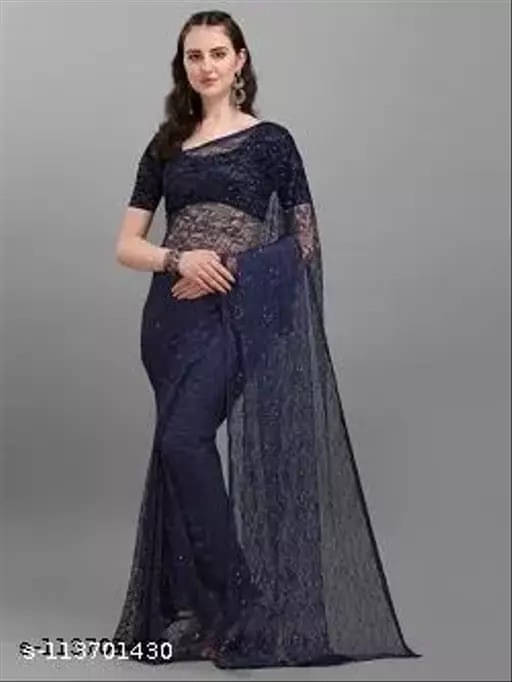     			VRAGI Net Self Design Regular Saree With Unstitched Blouse Piece ( Maroon )