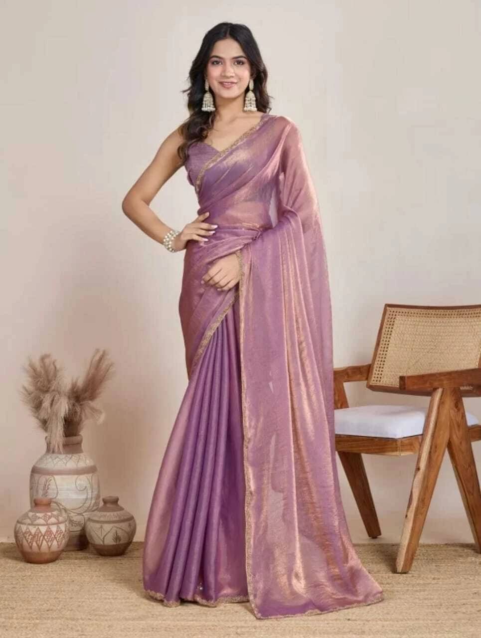     			VRAGI Silk Self Design Regular Saree With Unstitched Blouse Piece ( Multicolor )