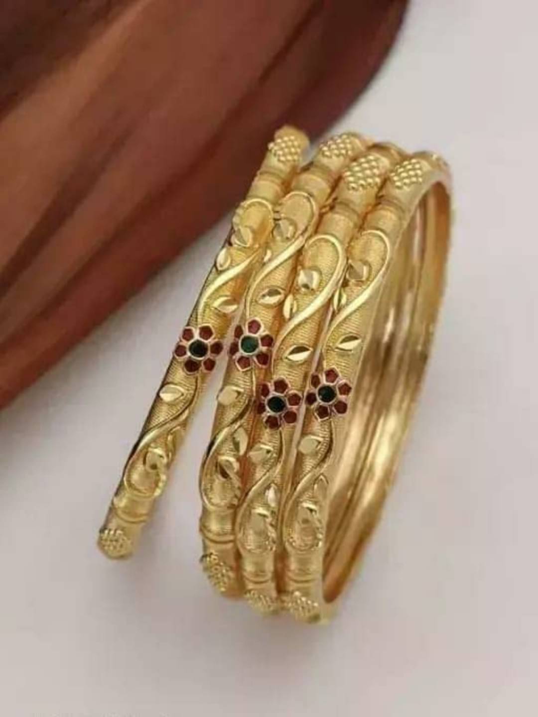 Vani Enterprise Gold Bangle Set ( Pack of 4 ) Vani Enterprise Gold Bangle Set ( Pack of 4 )