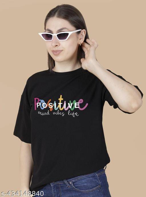 Wexam Style Women's Cotton Blend Regular Top ( Black ) Wexam Style Women's Cotton Blend Regular Top ( Black )
