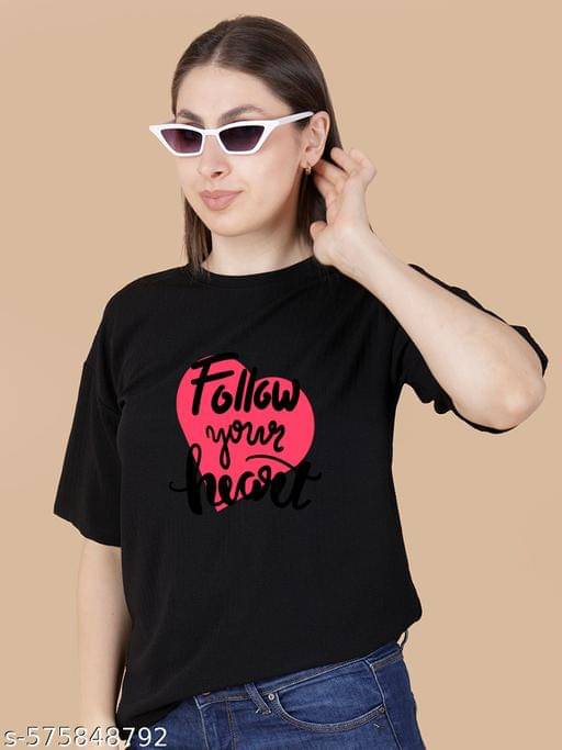 Wexam Style Women's Cotton Blend Regular Top ( Black ) Wexam Style Women's Cotton Blend Regular Top ( Black )
