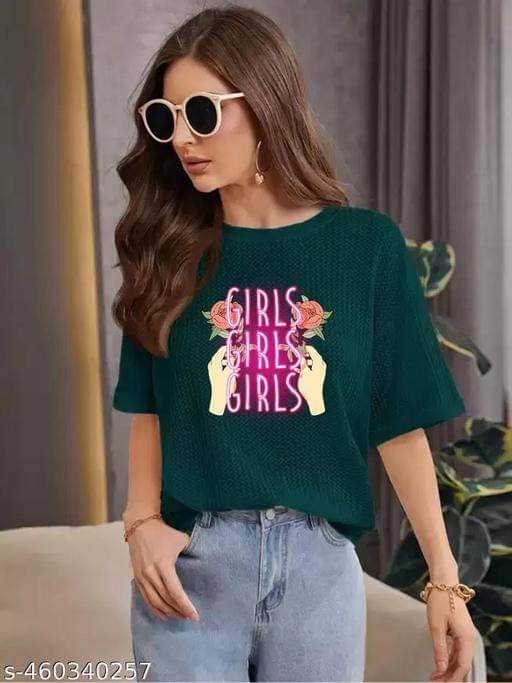 Wexam Style Women's Cotton Blend Regular Top ( Green ) Wexam Style Women's Cotton Blend Regular Top ( Green )