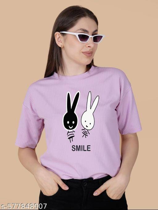     			Wexam Style Women's Cotton Blend Regular Top ( Lavender )