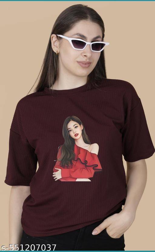 Wexam Style Women's Cotton Blend Regular Top ( Maroon ) Wexam Style Women's Cotton Blend Regular Top ( Maroon )