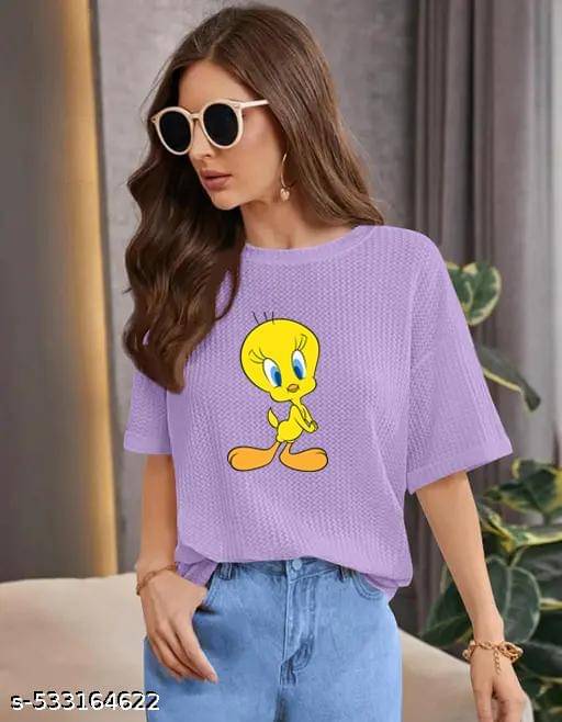     			Wexam Style Women's Cotton Blend Regular Top ( Lavender )