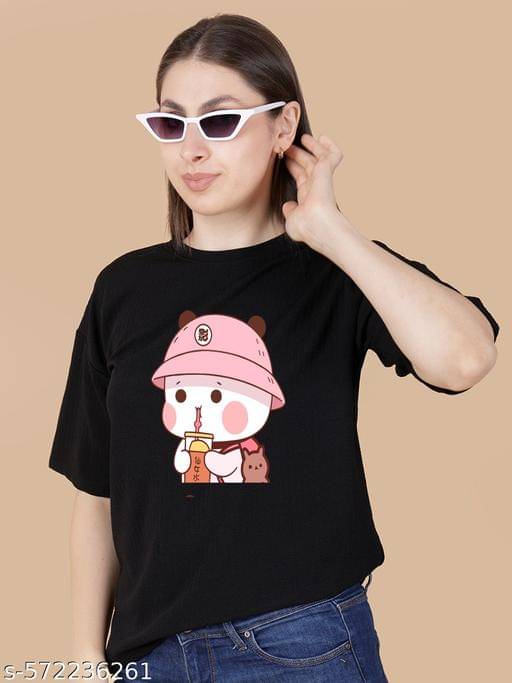 Wexam Style Women's Cotton Blend Regular Top ( Black ) Wexam Style Women's Cotton Blend Regular Top ( Black )