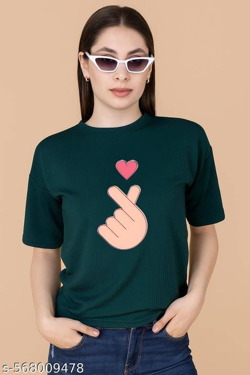     			Wexam Style Women's Cotton Blend Regular Top ( Green )