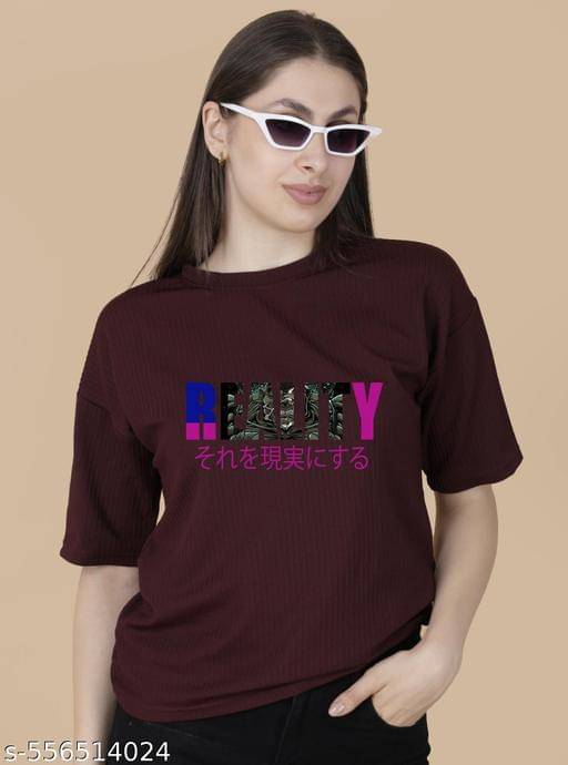     			Wexam Style Women's Cotton Blend Regular Top ( Maroon )