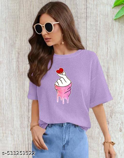 Wexam Style Women's Cotton Blend Regular Top ( Lavender )     			Wexam Style Women's Cotton Blend Regular Top ( Lavender )