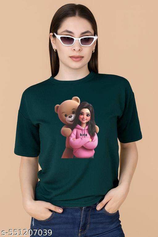     			Wexam Style Women's Cotton Blend Regular Top ( Green )