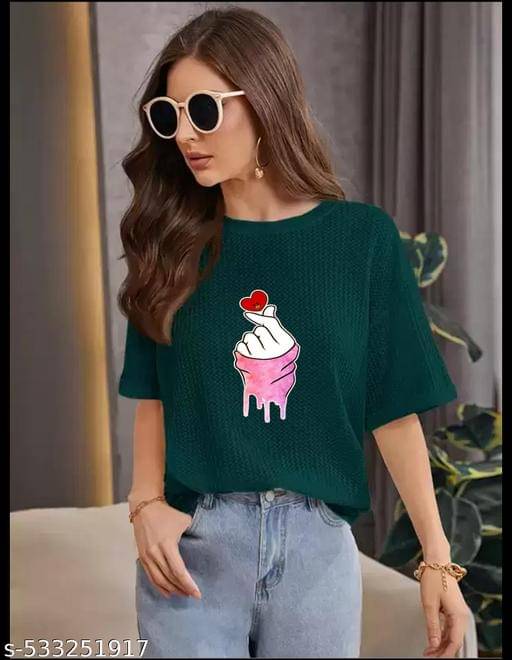     			Wexam Style Women's Cotton Blend Regular Top ( Green )