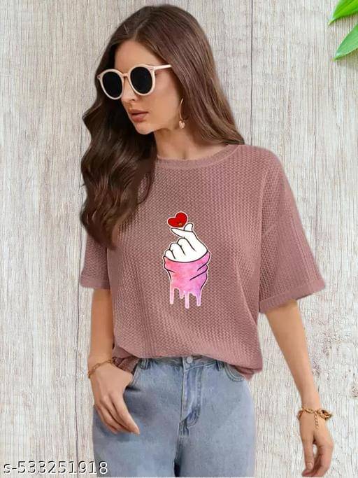 Wexam Style Women's Cotton Blend Regular Top ( Pink ) Wexam Style Women's Cotton Blend Regular Top ( Pink )
