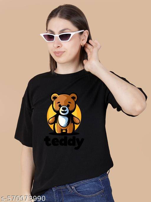     			Wexam Style Women's Cotton Blend Regular Top ( Black )