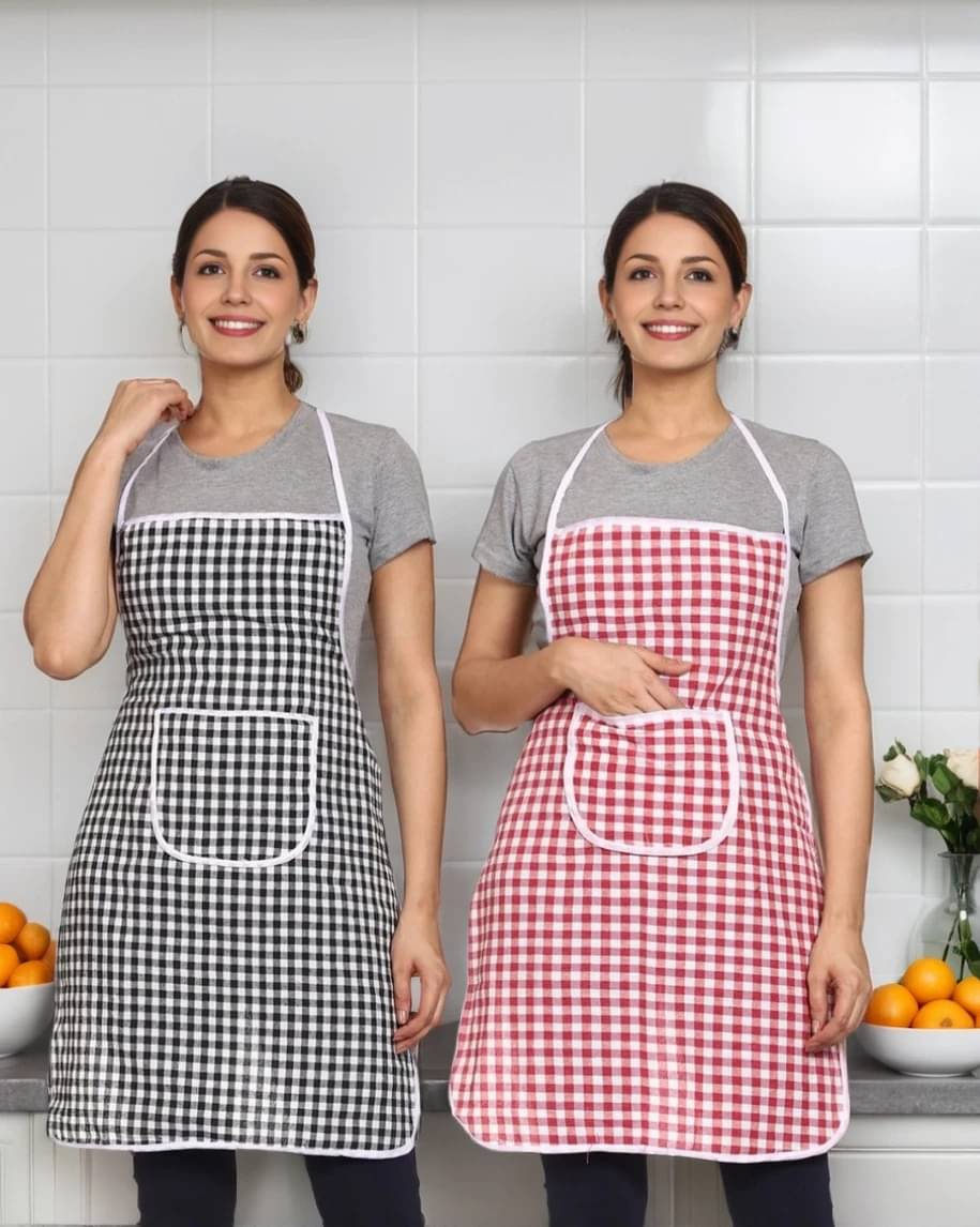 trendy Rabbit Cotton Printed Kitchen Apron with 1 Center Pocket ( Pack of 2 ) trendy Rabbit Cotton Printed Kitchen Apron with 1 Center Pocket ( Pack of 2 )