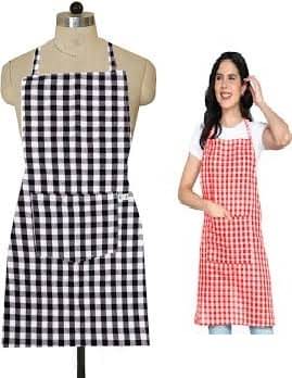 trendy Rabbit Cotton Printed Kitchen Apron with 1 Center Pocket ( Pack of 2 ) trendy Rabbit Cotton Printed Kitchen Apron with 1 Center Pocket ( Pack of 2 )