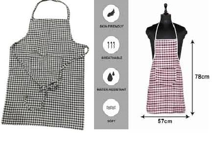 trendy Rabbit Cotton Printed Kitchen Apron with 1 Center Pocket ( Pack of 2 ) trendy Rabbit Cotton Printed Kitchen Apron with 1 Center Pocket ( Pack of 2 )