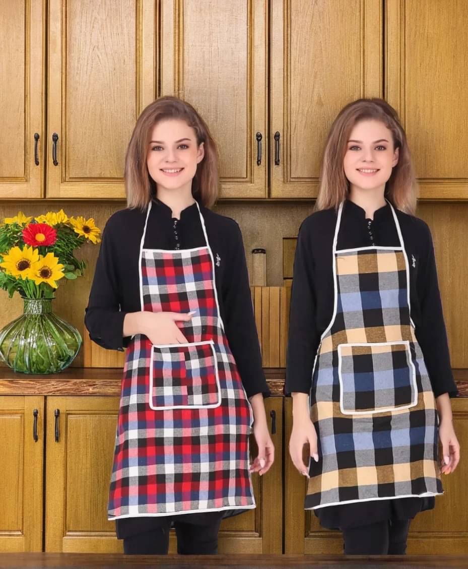 trendy Rabbit Cotton Printed Kitchen Apron with 1 Center Pocket ( Pack of 2 ) trendy Rabbit Cotton Printed Kitchen Apron with 1 Center Pocket ( Pack of 2 )