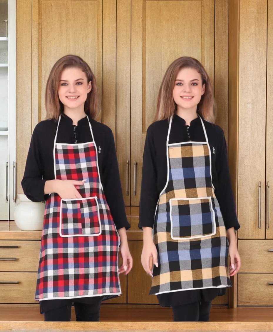 trendy Rabbit Cotton Printed Kitchen Apron with 1 Center Pocket ( Pack of 2 ) trendy Rabbit Cotton Printed Kitchen Apron with 1 Center Pocket ( Pack of 2 )