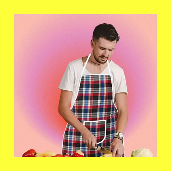     			trendy Rabbit Cotton Printed Kitchen Apron with 1 Center Pocket ( Pack of 1 )