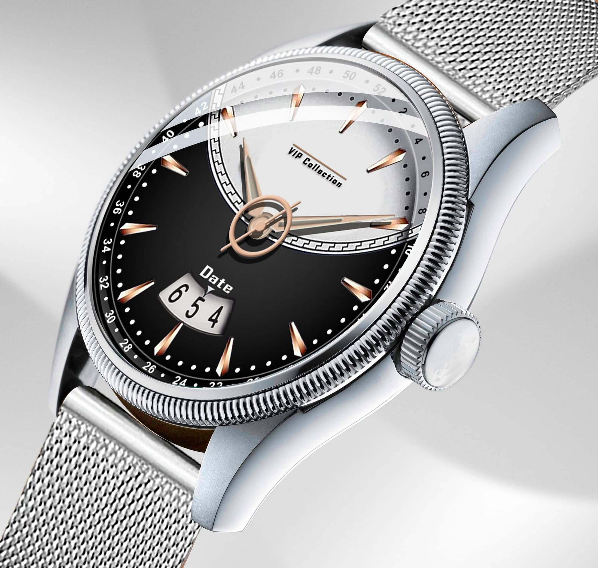     			DoubleRun Silver Stainless Steel Analog Men's Watch