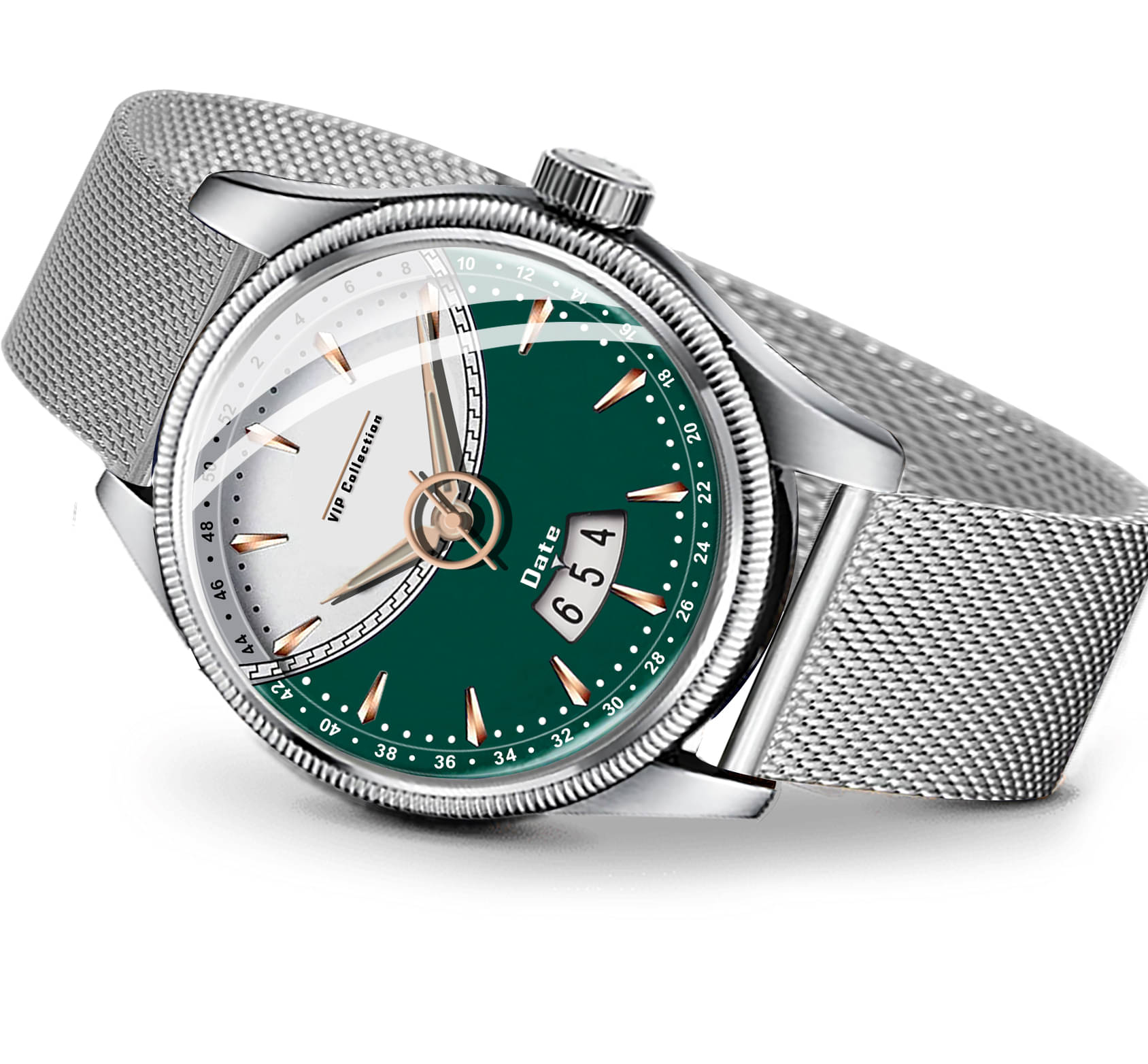     			DoubleRun Silver Stainless Steel Analog Men's Watch