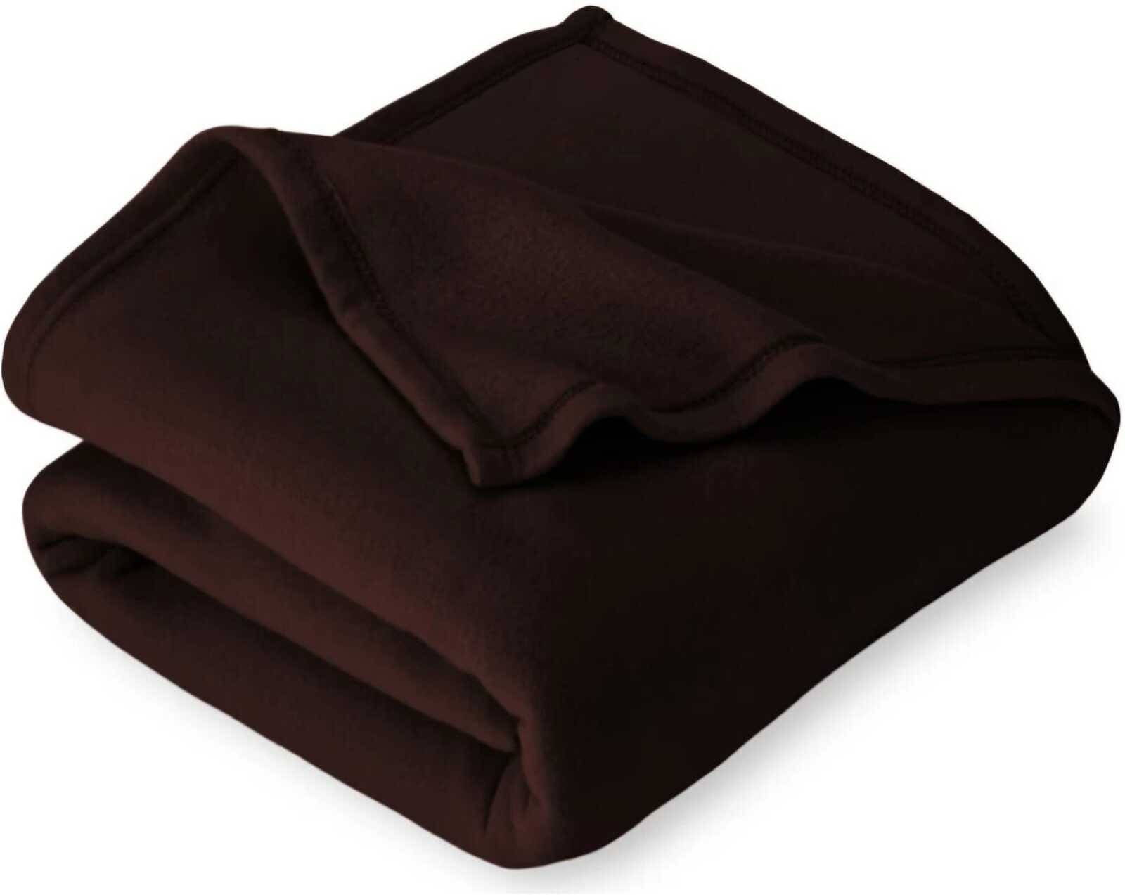 KHUSHRIT Fleece Solid Single Bed Blanket ( 210 cm x 140 cm ) - Brown ( Pack of 1 ) KHUSHRIT Fleece Solid Single Bed Blanket ( 210 cm x 140 cm ) - Brown ( Pack of 1 )