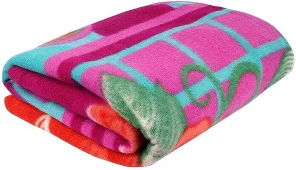     			KHUSHRIT Fleece Solid Single Bed Blanket ( 210 cm x 140 cm ) - Multi ( Pack of 1 )