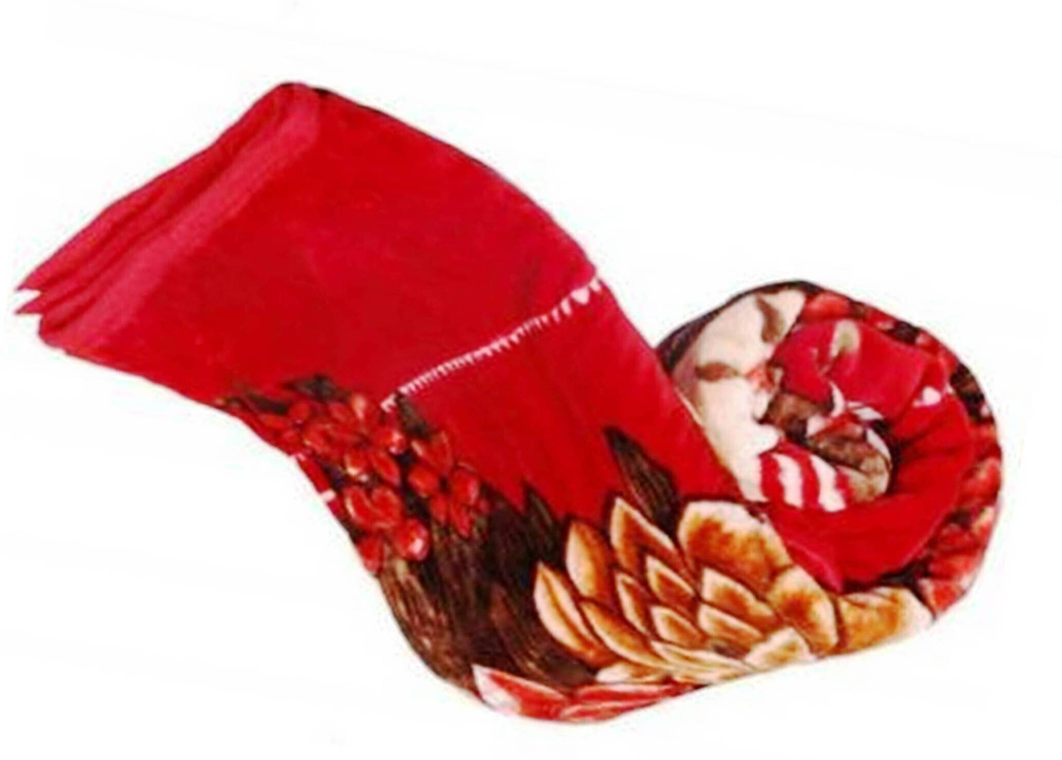 KHUSHRIT Mink Solid Double Bed Blanket ( 240 cm x 220 cm ) - Red ( Pack of 1 ) KHUSHRIT Mink Solid Double Bed Blanket ( 240 cm x 220 cm ) - Red ( Pack of 1 )