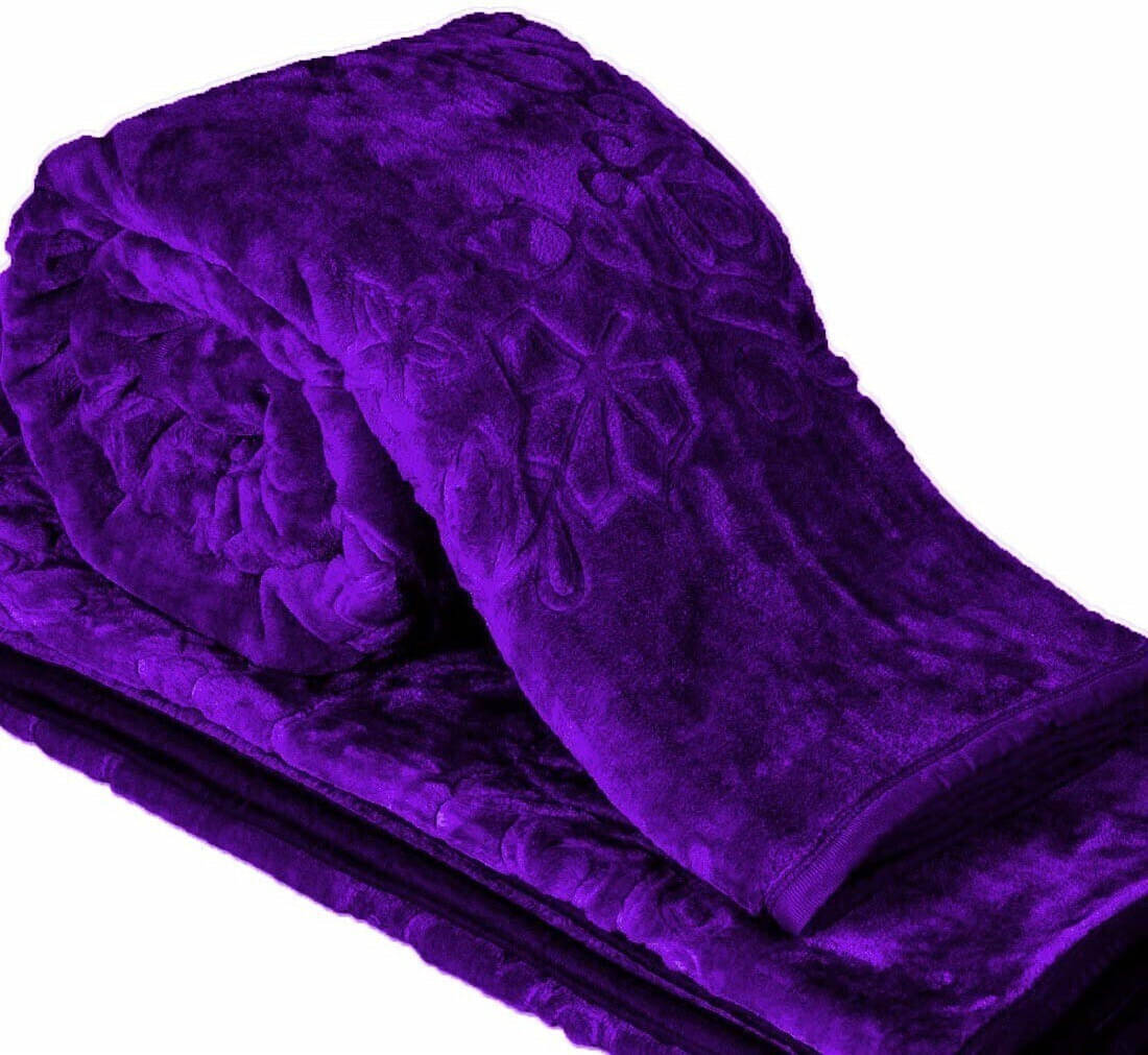 KHUSHRIT Mink Solid Double Bed Blanket ( 230 cm x 210 cm ) - Blue ( Pack of 1 ) KHUSHRIT Mink Solid Double Bed Blanket ( 230 cm x 210 cm ) - Blue ( Pack of 1 )
