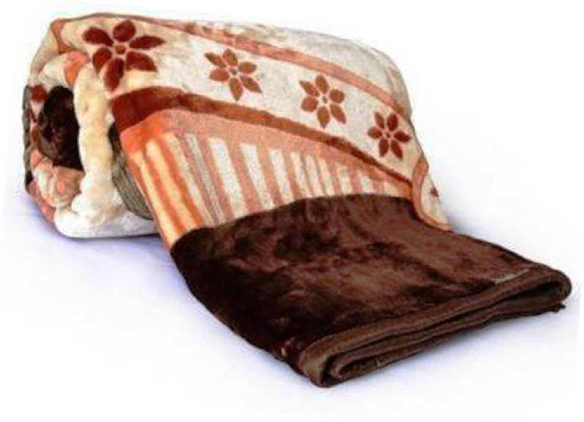     			KHUSHRIT Mink Solid Double Bed Blanket ( 240 cm x 220 cm ) - Multi ( Pack of 1 )