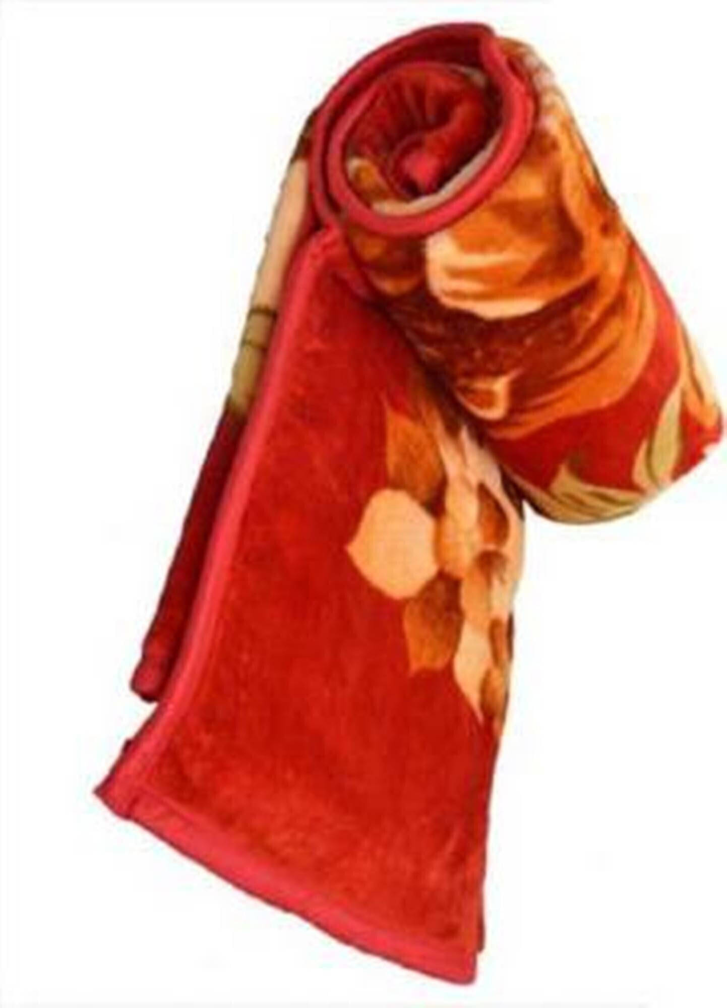     			KHUSHRIT Mink Solid Double Bed Blanket ( 240 cm x 220 cm ) - Multi ( Pack of 1 )