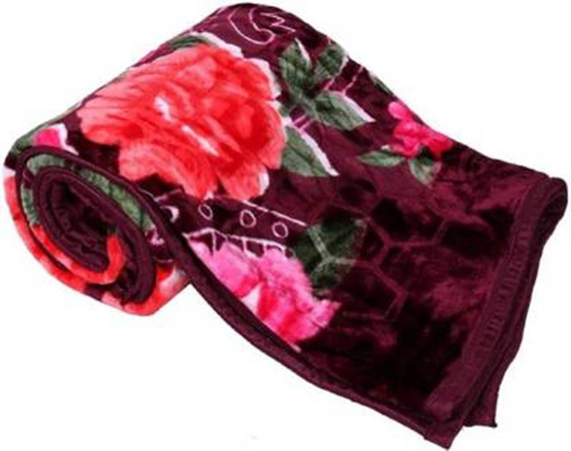     			KHUSHRIT Mink Solid Double Bed Blanket ( 240 cm x 220 cm ) - Multi ( Pack of 1 )