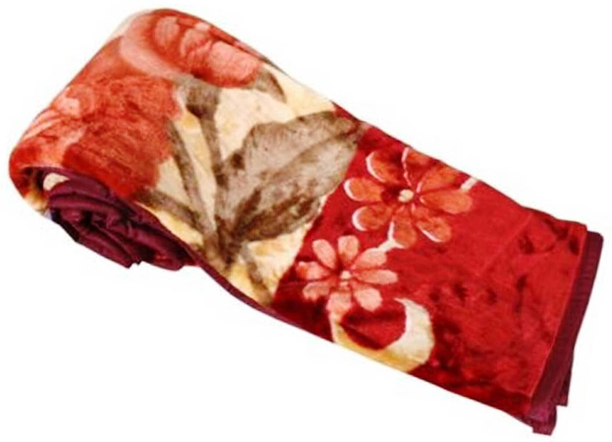    			KHUSHRIT Mink Solid Double Bed Blanket ( 240 cm x 220 cm ) - Multi ( Pack of 1 )