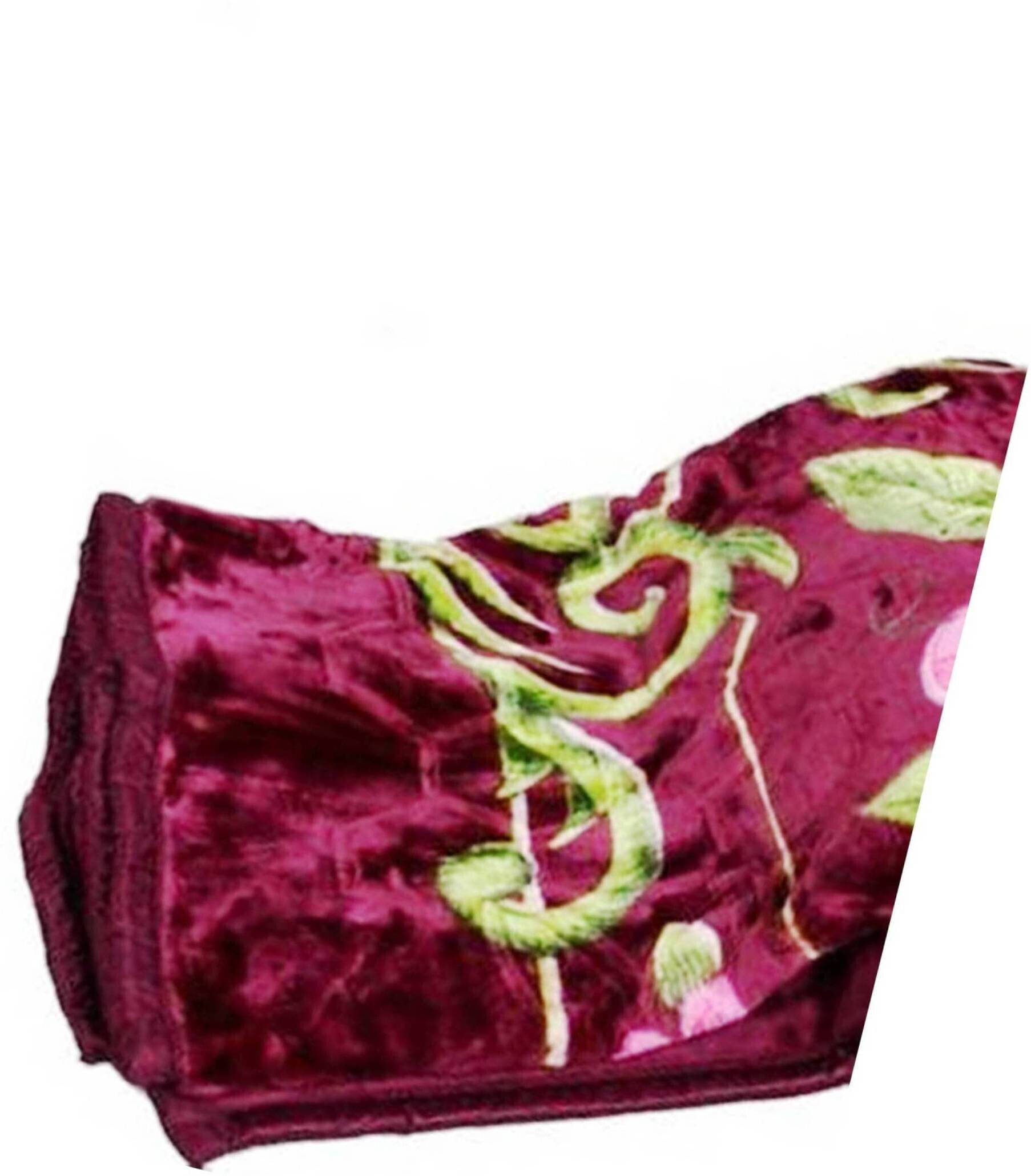     			KHUSHRIT Mink Solid Double Bed Blanket ( 240 cm x 220 cm ) - Multi ( Pack of 1 )