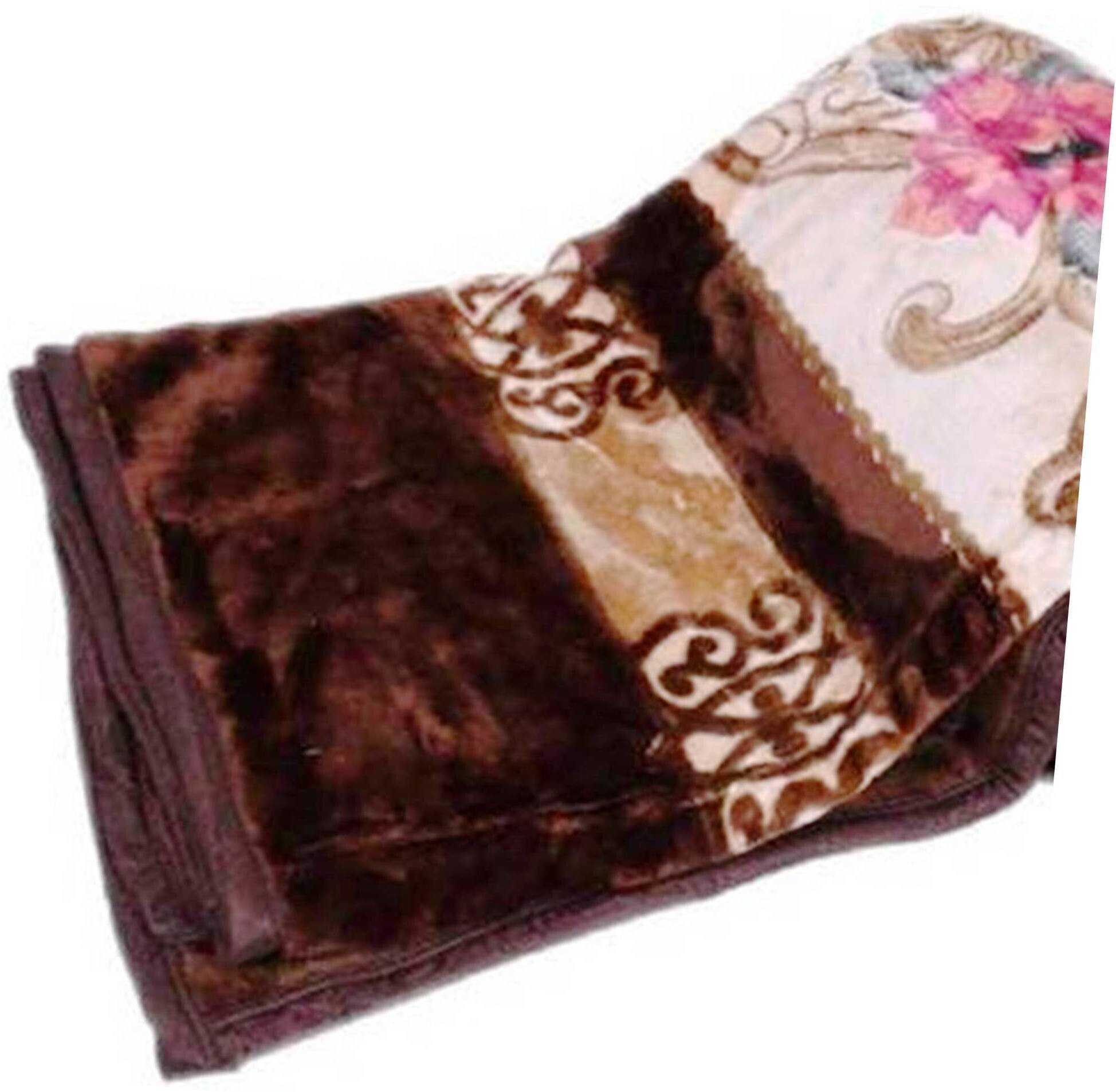     			KHUSHRIT Mink Solid Double Bed Blanket ( 240 cm x 220 cm ) - Multi ( Pack of 1 )