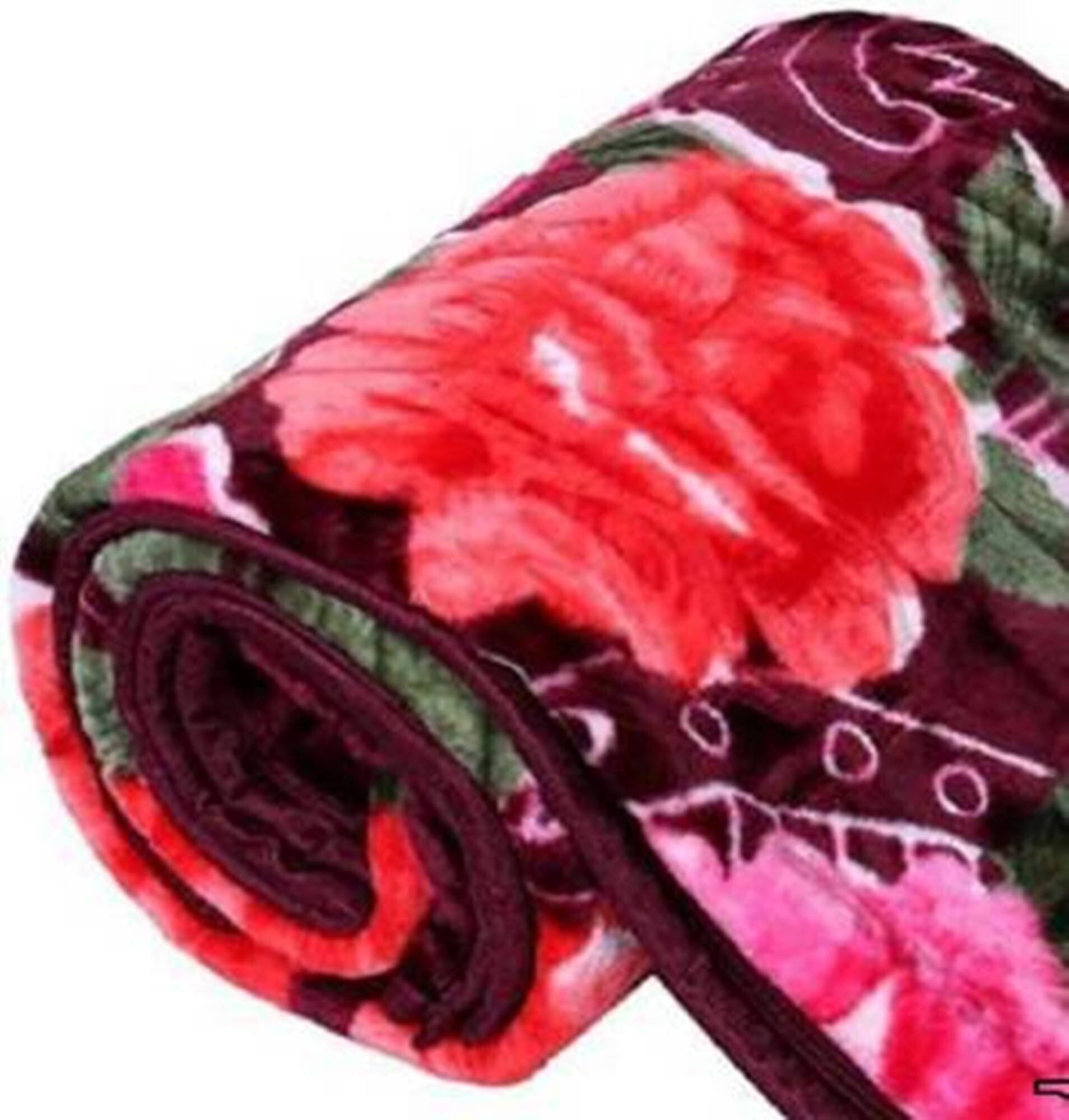     			KHUSHRIT Mink Solid Double Bed Blanket ( 240 cm x 220 cm ) - Multi ( Pack of 1 )