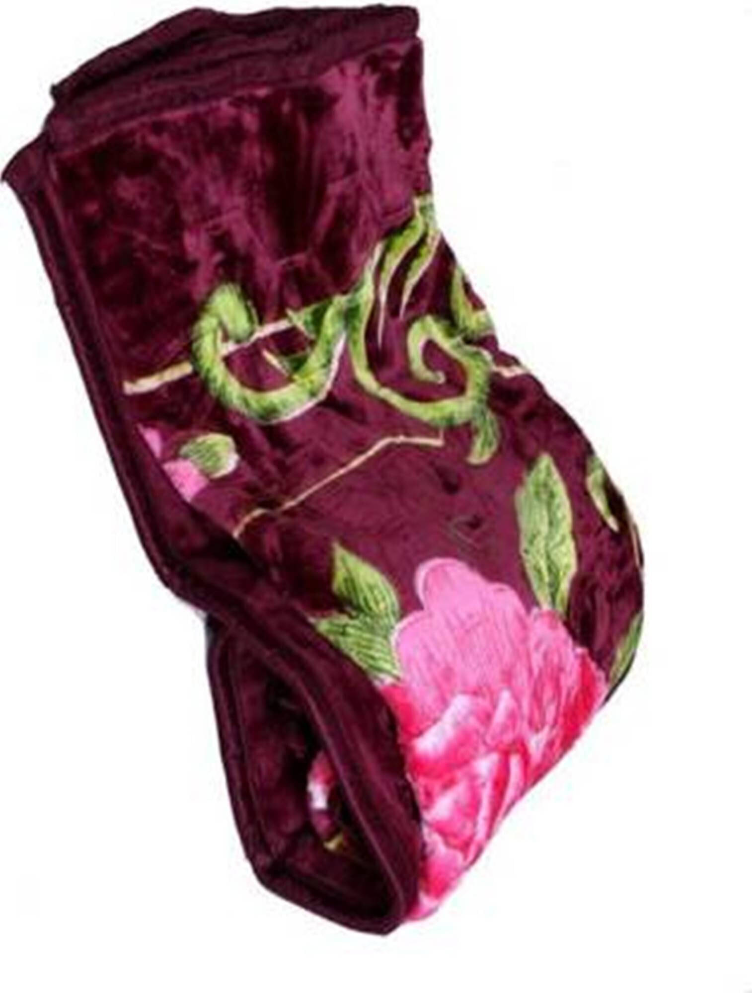     			KHUSHRIT Mink Solid Double Bed Blanket ( 240 cm x 220 cm ) - Multi ( Pack of 1 )